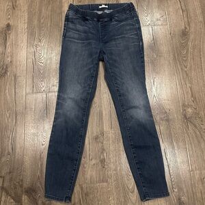 EILEEN FISHER Size XS Pull On Organic Cotton Jeans Skinny Medium Wash Elastic